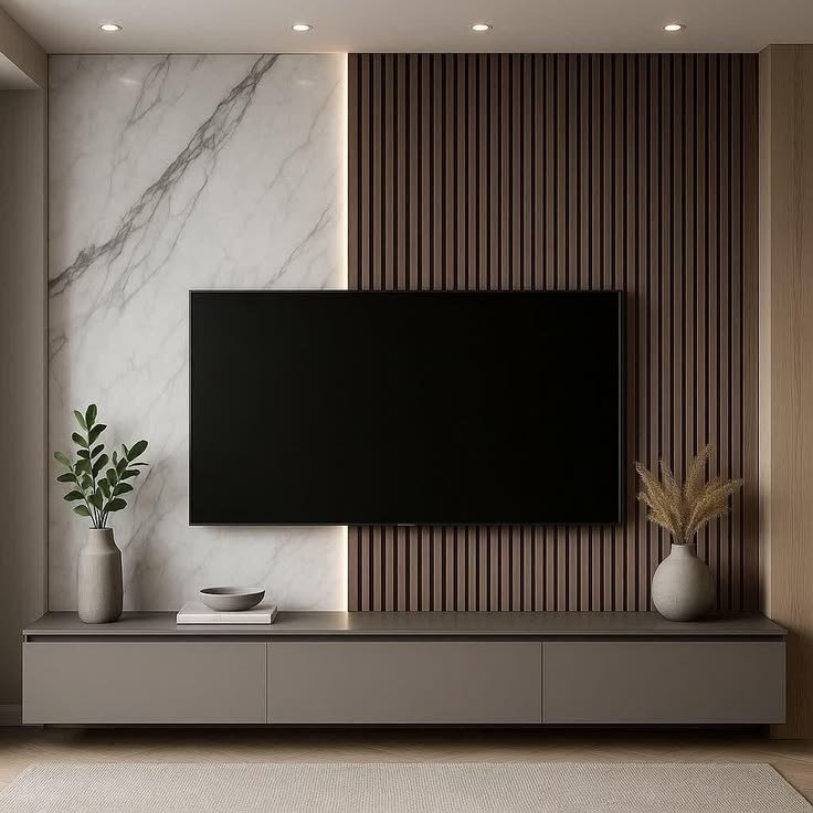 Luxury TV Unit Interior Dubai