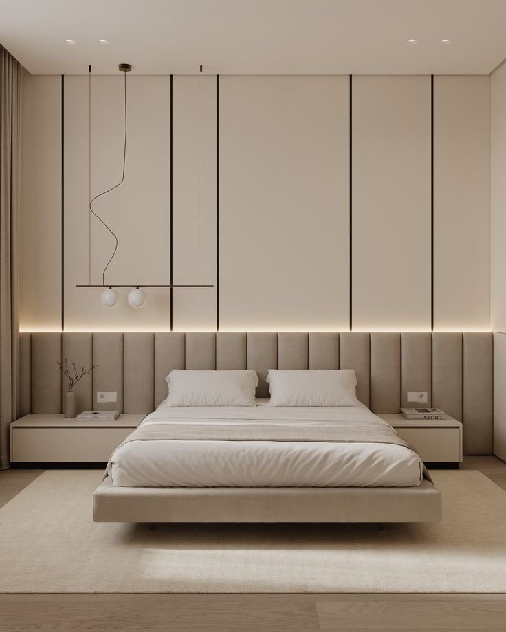 Custom bedroom interior details Dubai