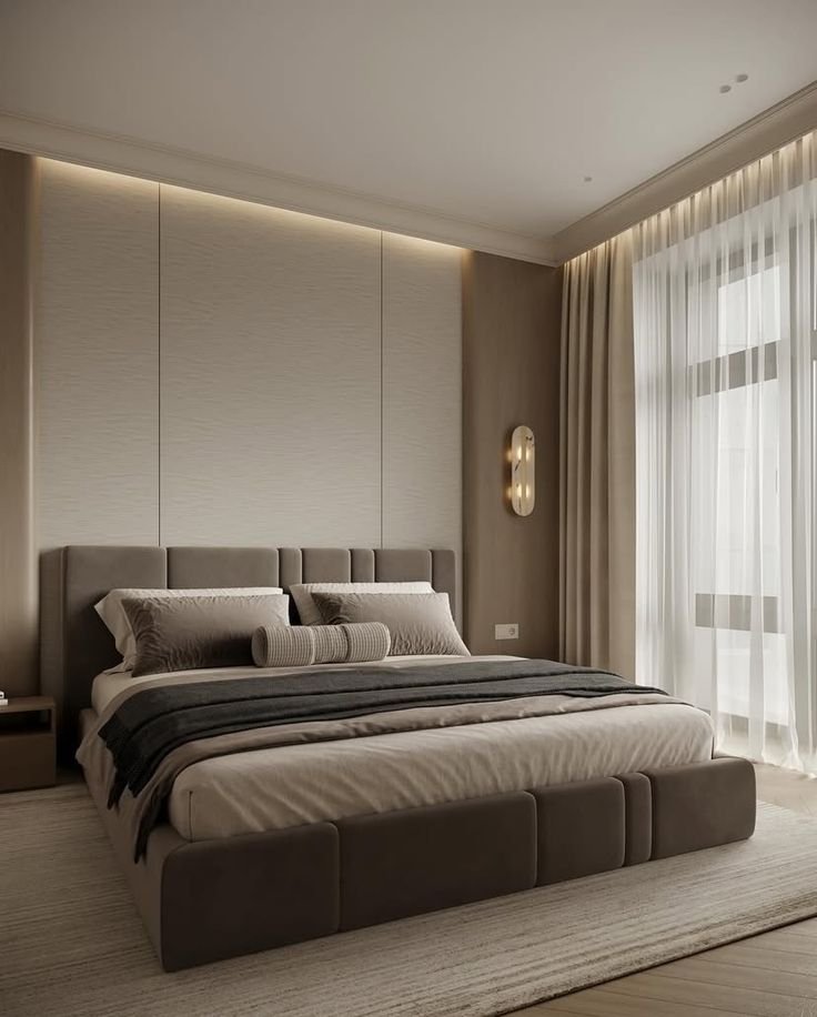 Luxury bedroom interior Dubai