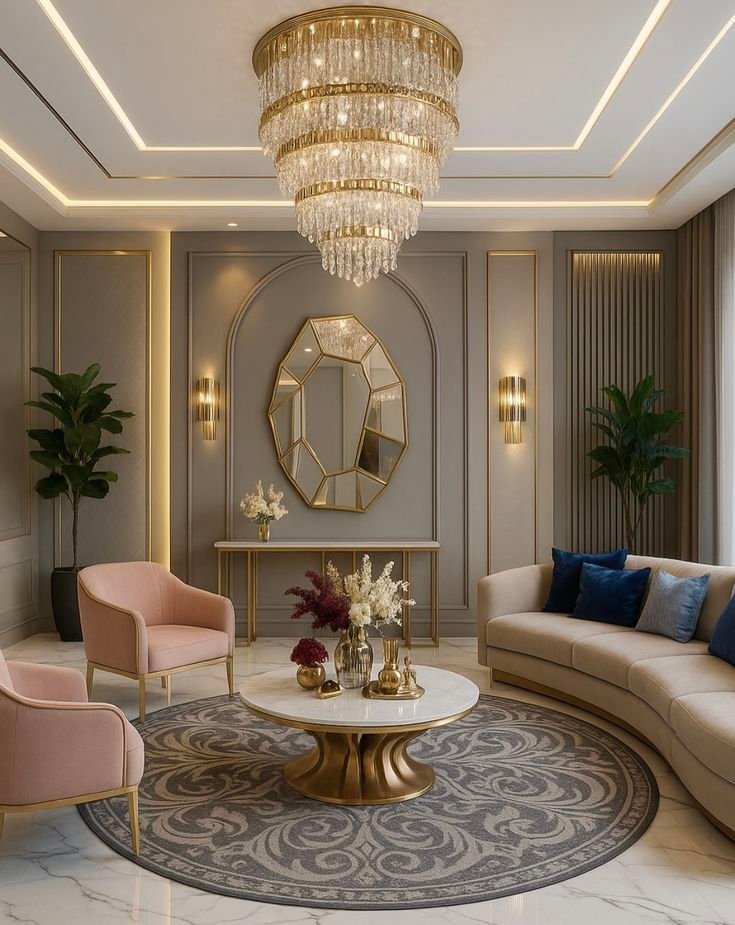 Living room design Dubai
