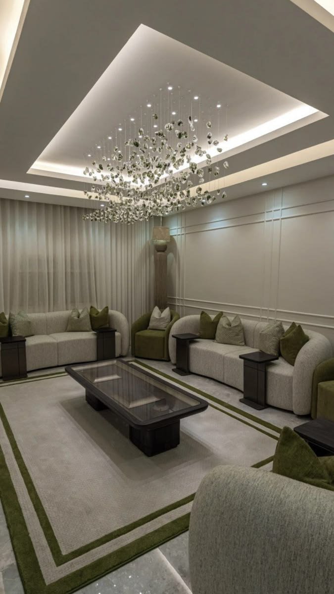 Living room interior design in Dubai