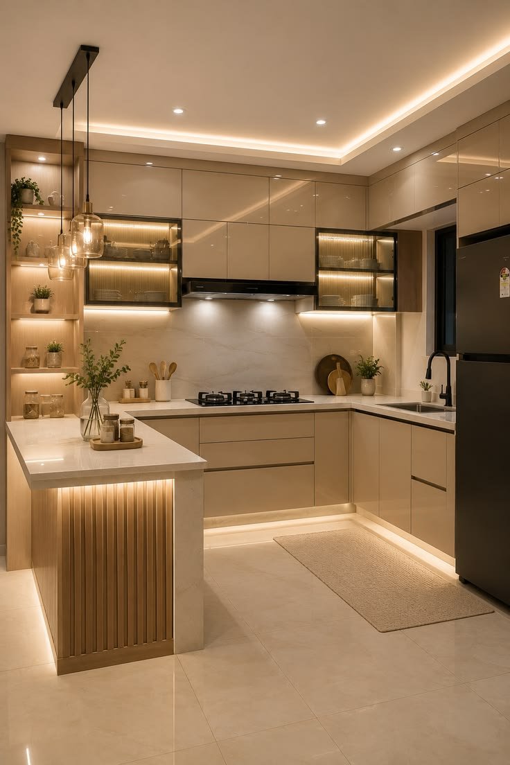 Elegant Kitchen Interior Dubai